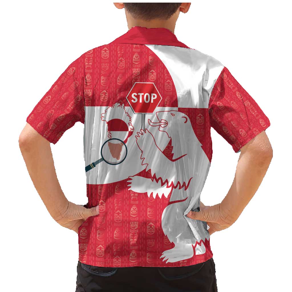 Greenland Not For Sale Family Matching Mermaid Dress and Hawaiian Shirt Polar Bear