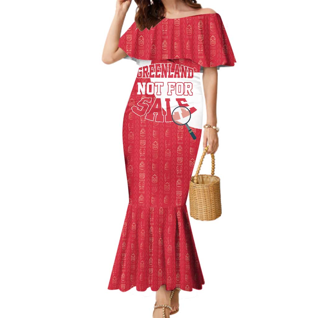 Greenland Not For Sale Family Matching Mermaid Dress and Hawaiian Shirt Polar Bear