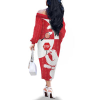 Greenland Not For Sale Family Matching Off The Shoulder Long Sleeve Dress and Hawaiian Shirt Polar Bear