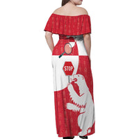 Greenland Not For Sale Family Matching Off Shoulder Maxi Dress and Hawaiian Shirt Polar Bear