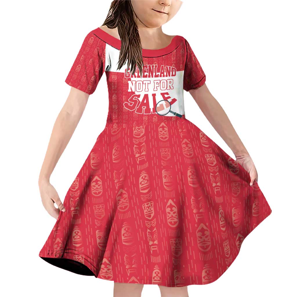 Greenland Not For Sale Family Matching Off Shoulder Short Dress and Hawaiian Shirt Polar Bear
