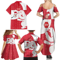 Greenland Not For Sale Family Matching Summer Maxi Dress and Hawaiian Shirt Polar Bear