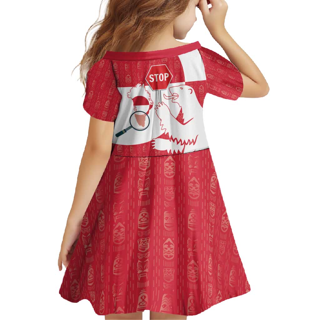 Greenland Not For Sale Family Matching Tank Maxi Dress and Hawaiian Shirt Polar Bear