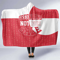 Greenland Not For Sale Hooded Blanket Polar Bear
