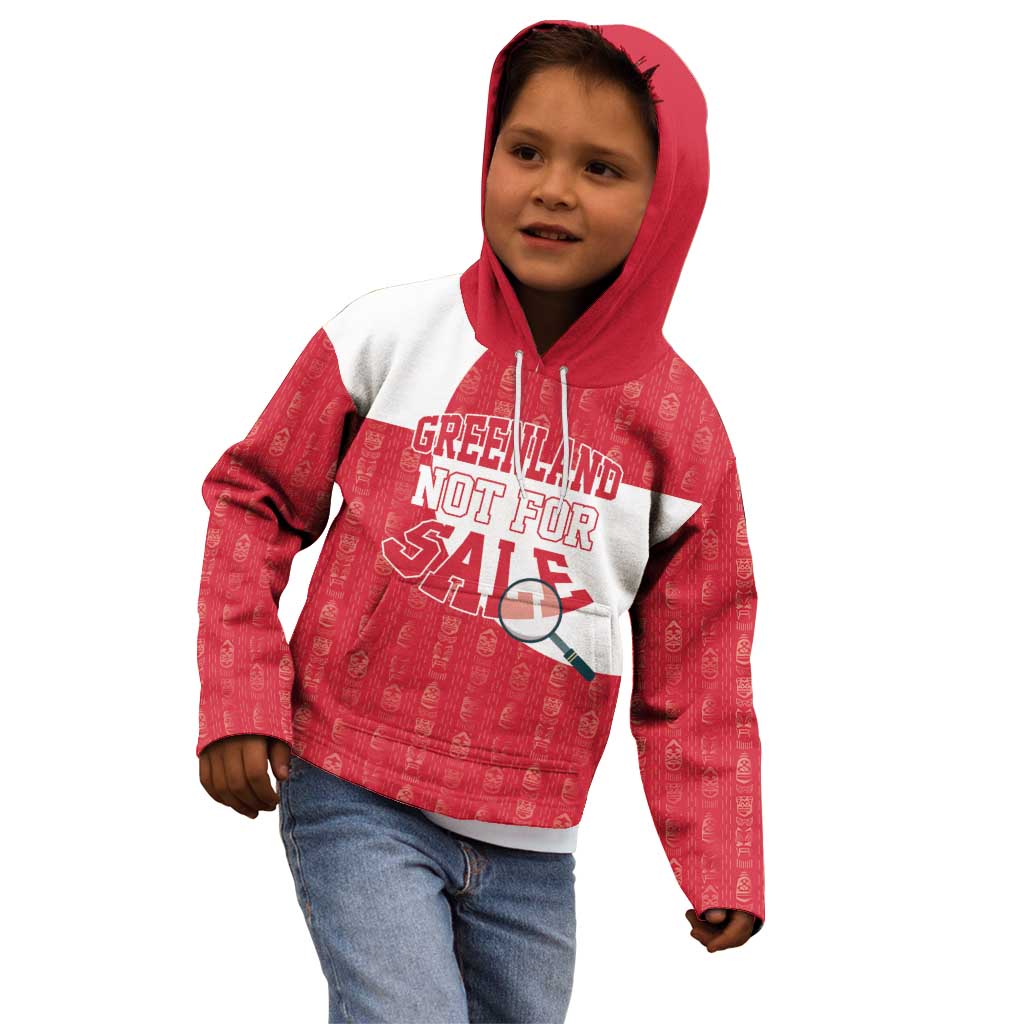Greenland Not For Sale Kid Hoodie Polar Bear