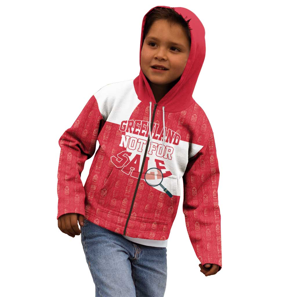 Greenland Not For Sale Kid Hoodie Polar Bear