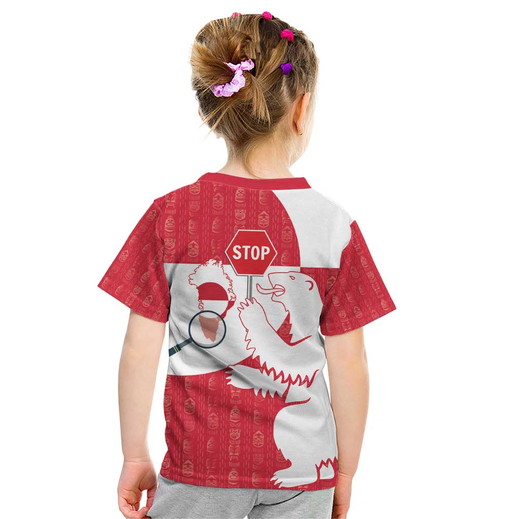 Greenland Not For Sale Kid T Shirt Polar Bear