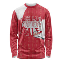 Greenland Not For Sale Long Sleeve Shirt Polar Bear
