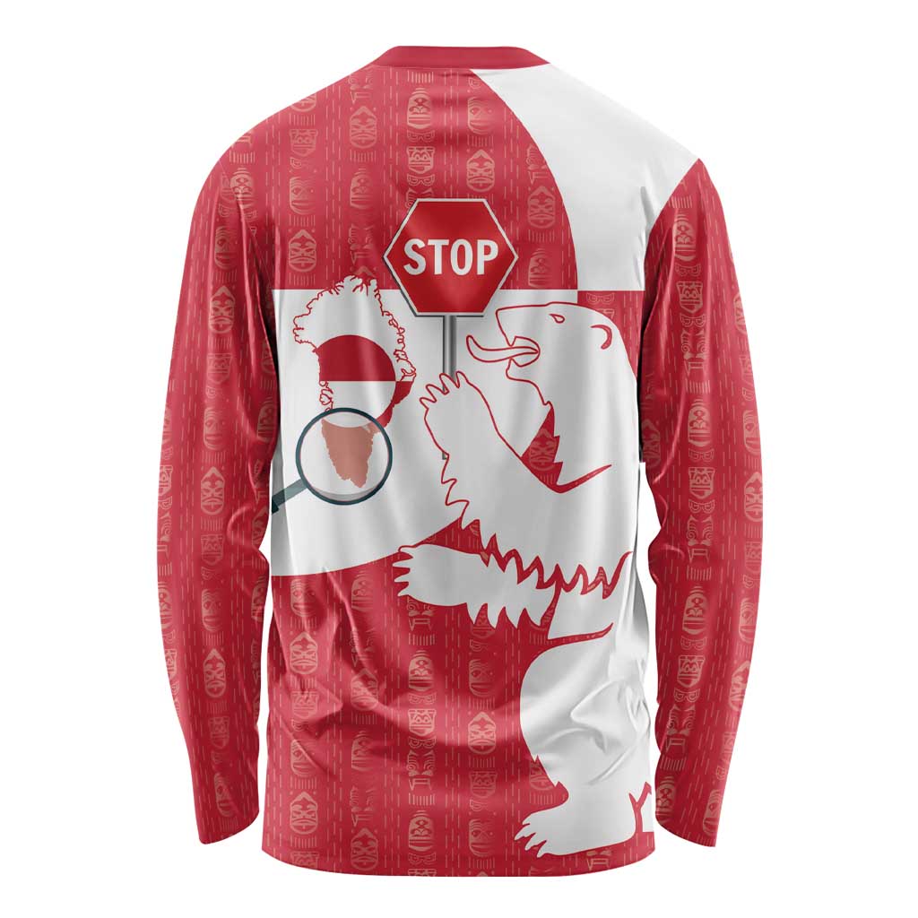 Greenland Not For Sale Long Sleeve Shirt Polar Bear