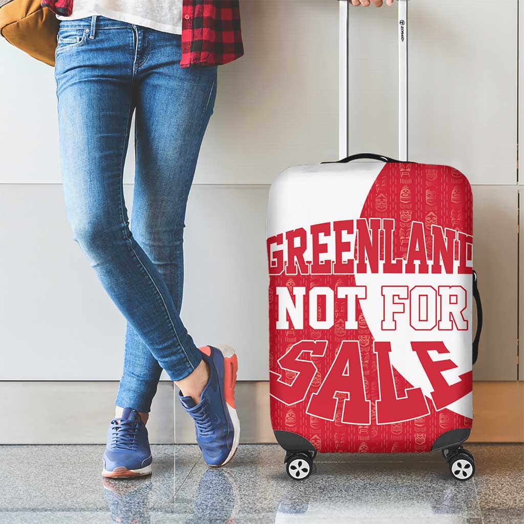 Greenland Not For Sale Luggage Cover Polar Bear