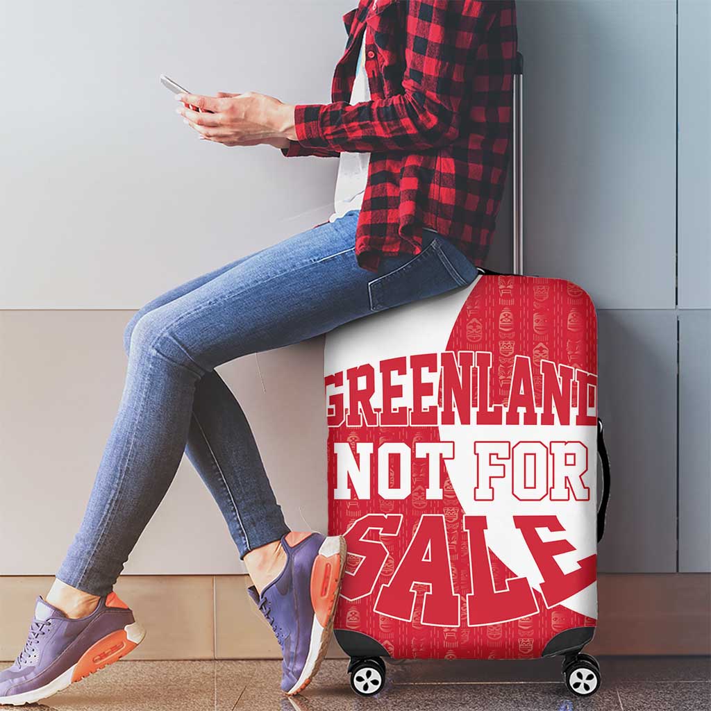 Greenland Not For Sale Luggage Cover Polar Bear