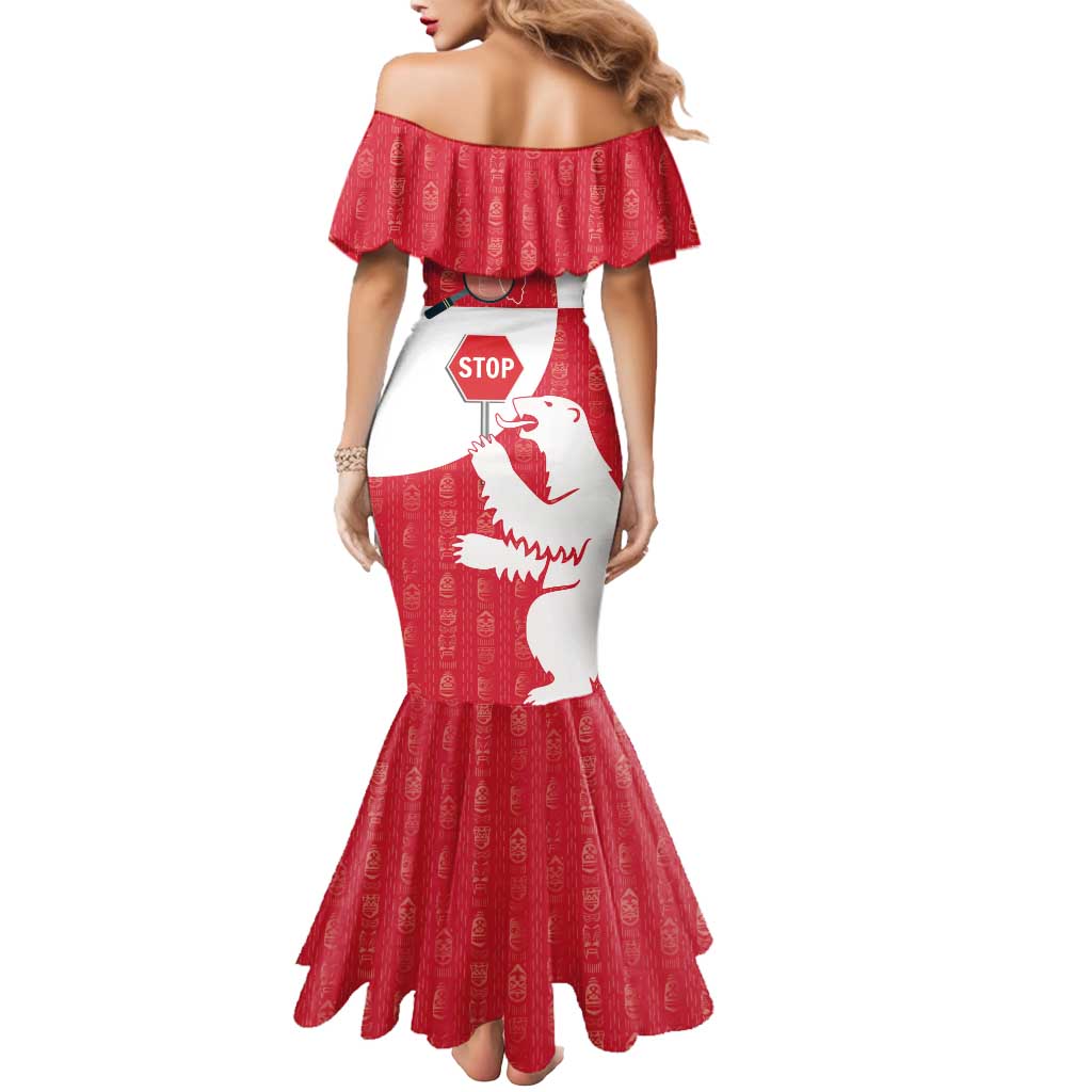 Greenland Not For Sale Mermaid Dress Polar Bear