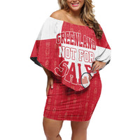 Greenland Not For Sale Off Shoulder Short Dress Polar Bear