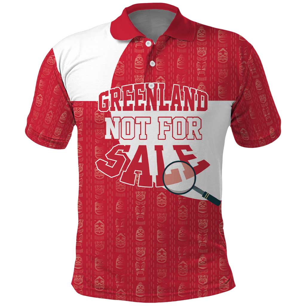 Greenland Not For Sale Polo Shirt Polar Bear