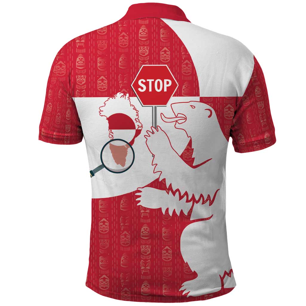 Greenland Not For Sale Polo Shirt Polar Bear