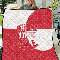 Greenland Not For Sale Quilt Polar Bear