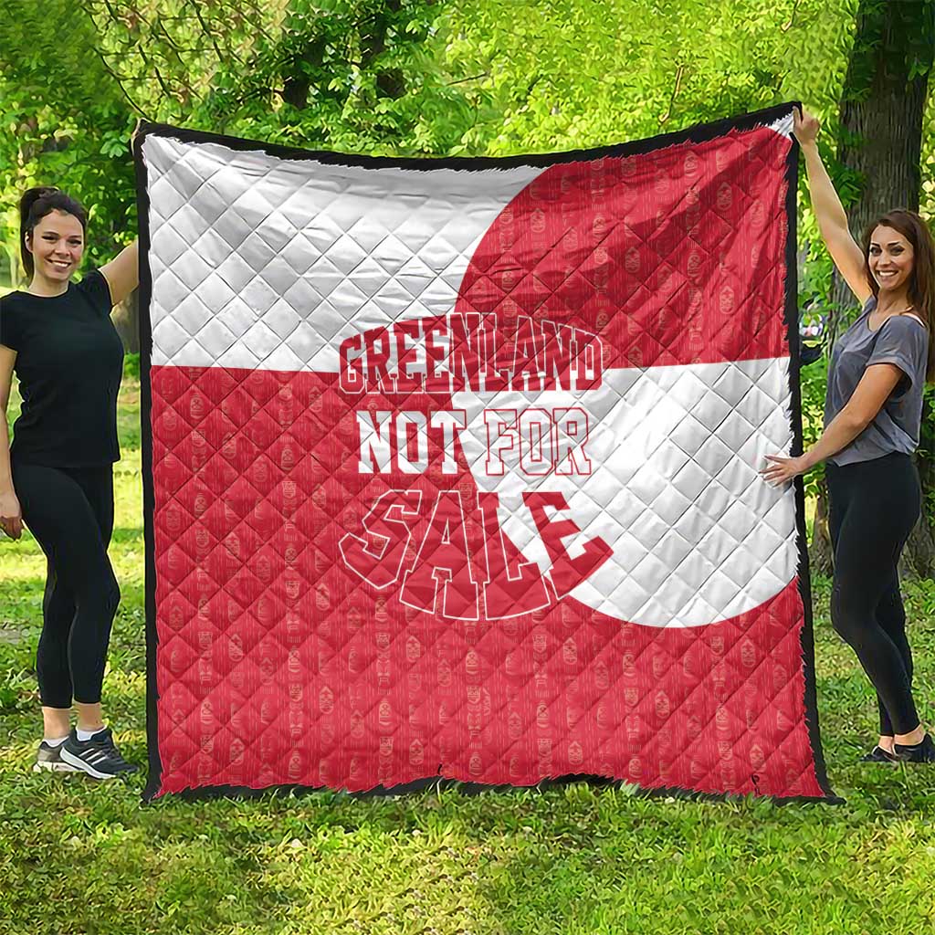 Greenland Not For Sale Quilt Polar Bear