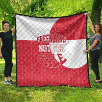 Greenland Not For Sale Quilt Polar Bear