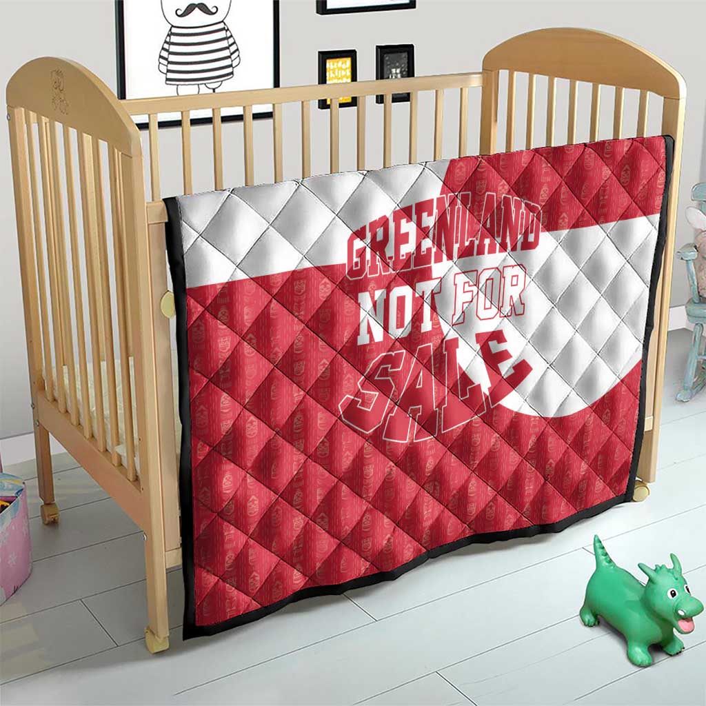 Greenland Not For Sale Quilt Polar Bear