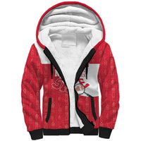 Greenland Not For Sale Sherpa Hoodie Polar Bear