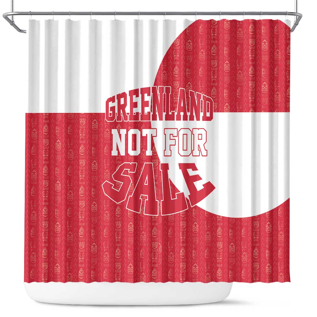 Greenland Not For Sale Shower Curtain Polar Bear