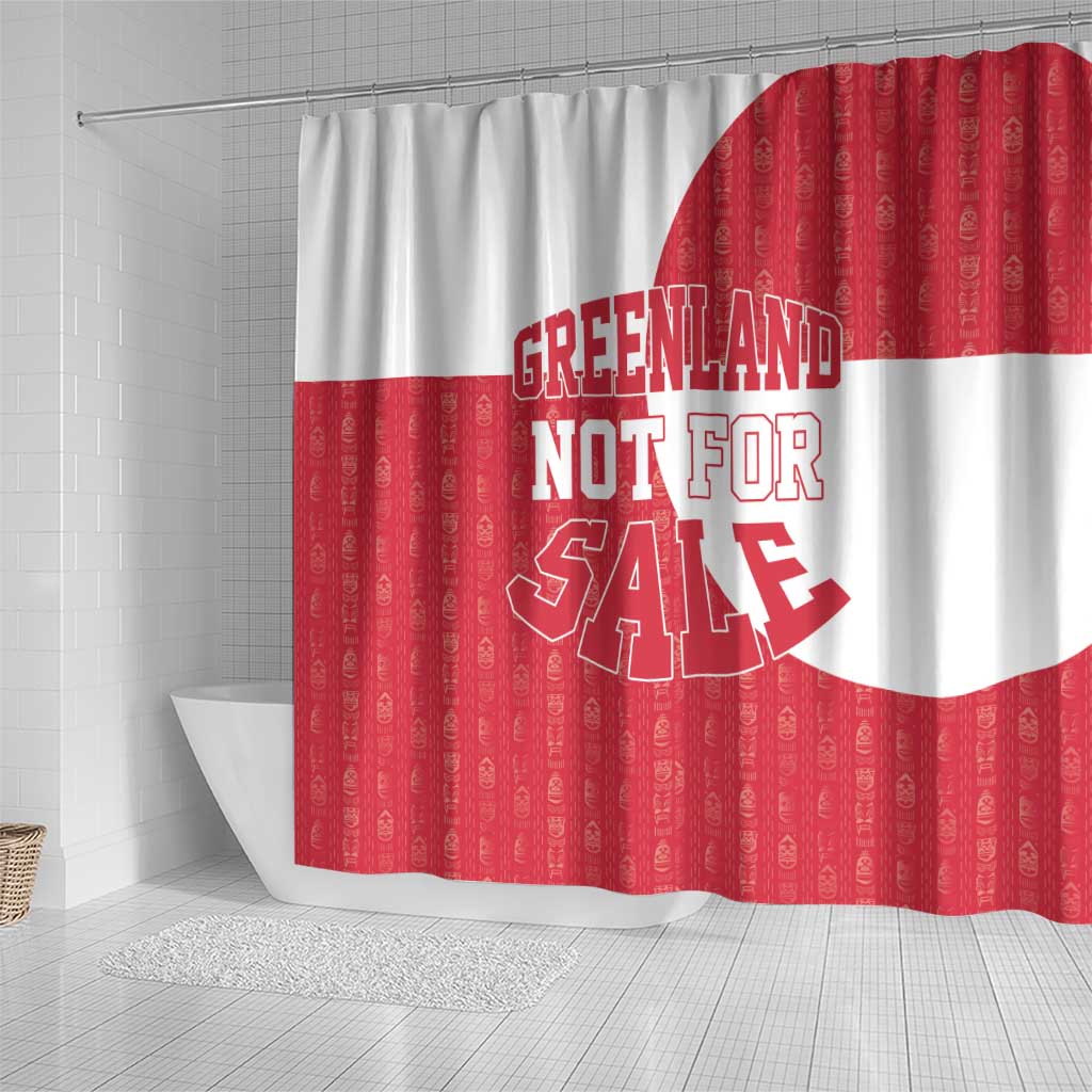 Greenland Not For Sale Shower Curtain Polar Bear