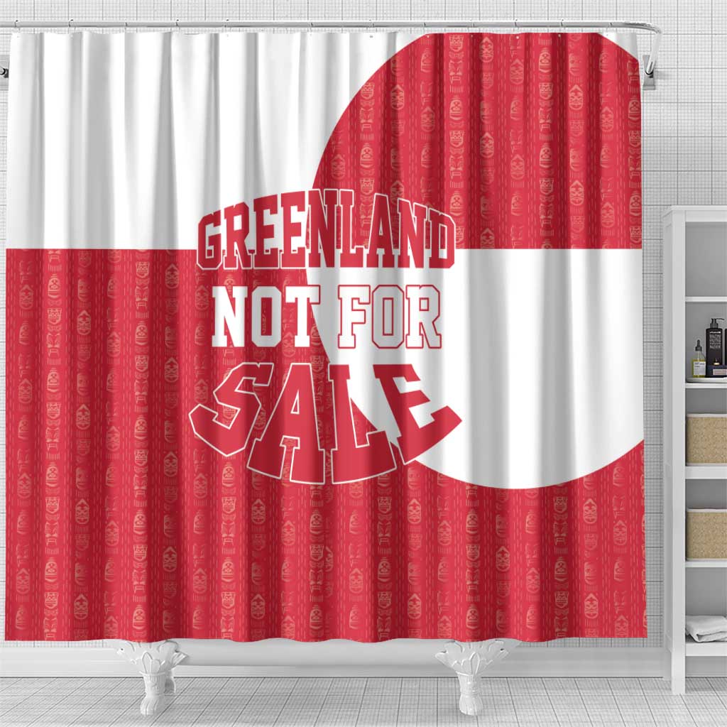 Greenland Not For Sale Shower Curtain Polar Bear
