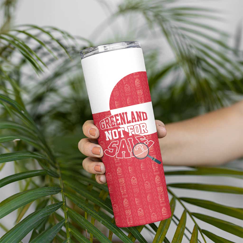 Greenland Not For Sale Skinny Tumbler Polar Bear