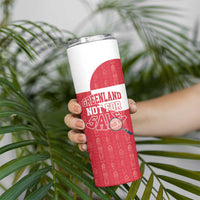 Greenland Not For Sale Skinny Tumbler Polar Bear