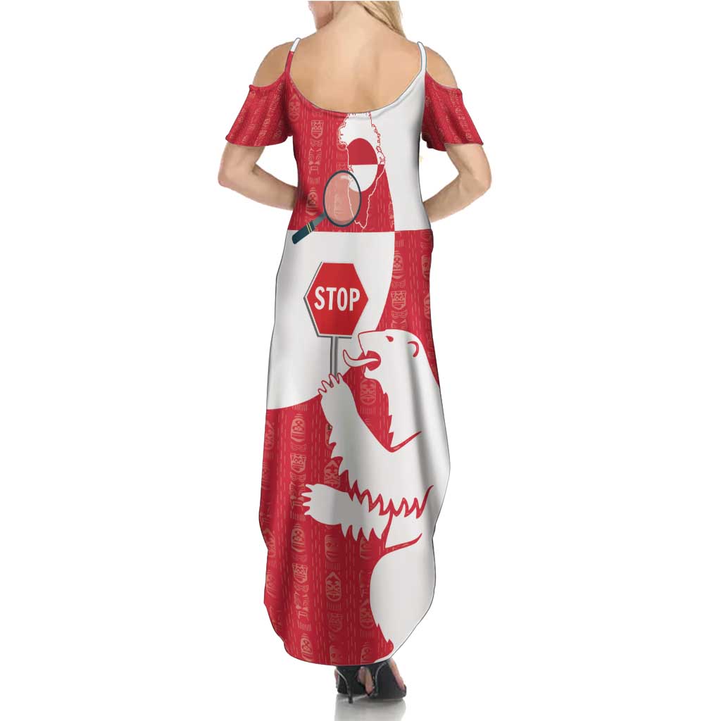 Greenland Not For Sale Summer Maxi Dress Polar Bear