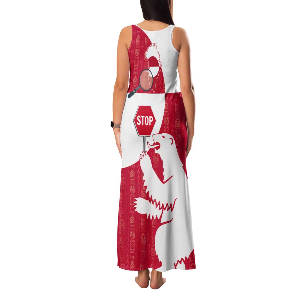 Greenland Not For Sale Tank Maxi Dress Polar Bear