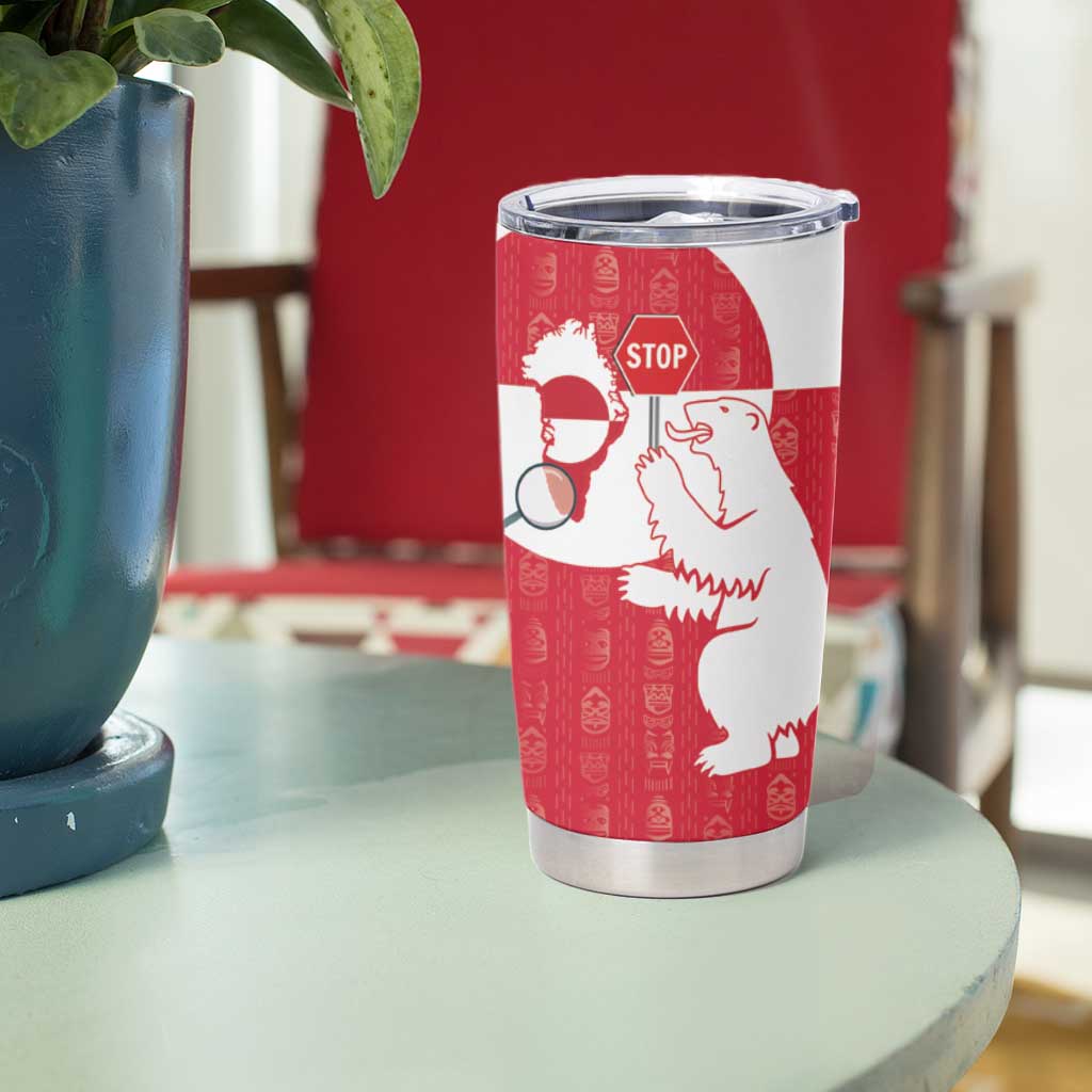 Greenland Not For Sale Tumbler Cup Polar Bear