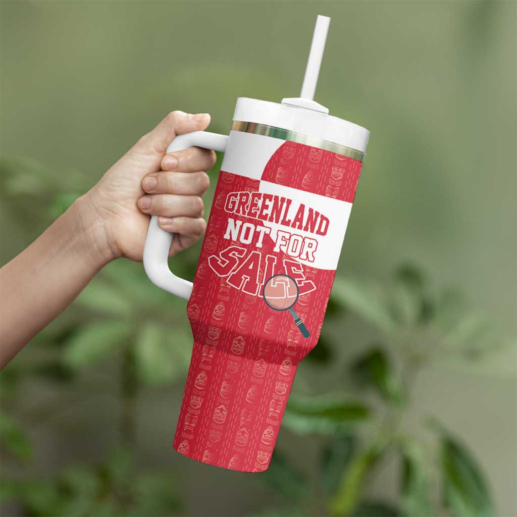 Greenland Not For Sale Tumbler With Handle Polar Bear