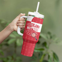 Greenland Not For Sale Tumbler With Handle Polar Bear