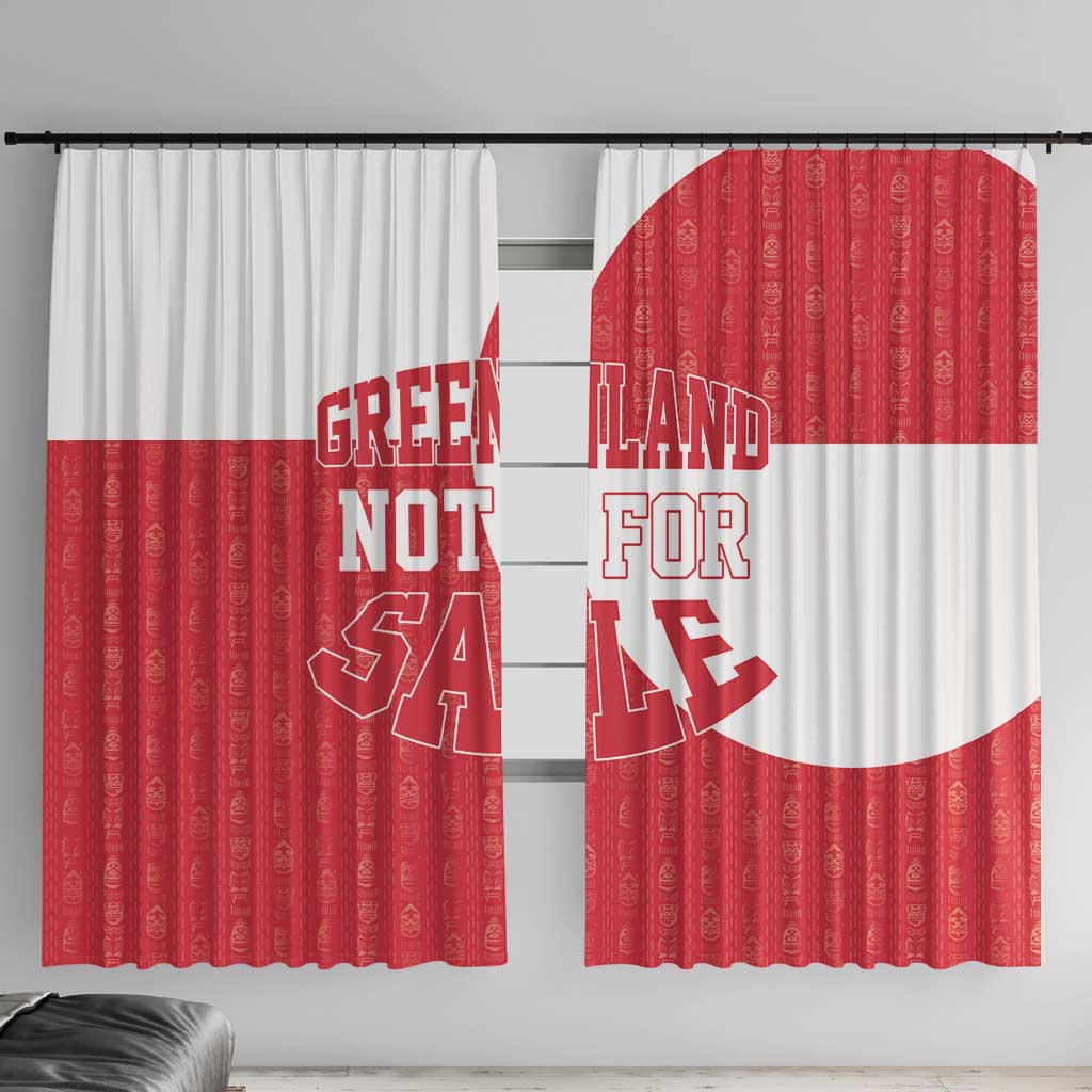 Greenland Not For Sale Window Curtain Polar Bear