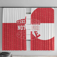 Greenland Not For Sale Window Curtain Polar Bear