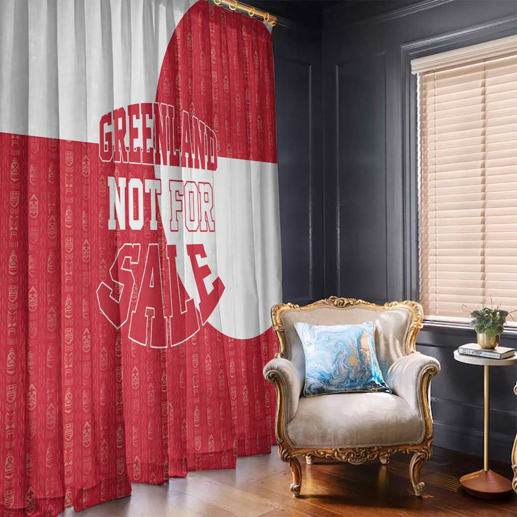 Greenland Not For Sale Window Curtain Polar Bear