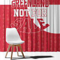 Greenland Not For Sale Window Curtain Polar Bear