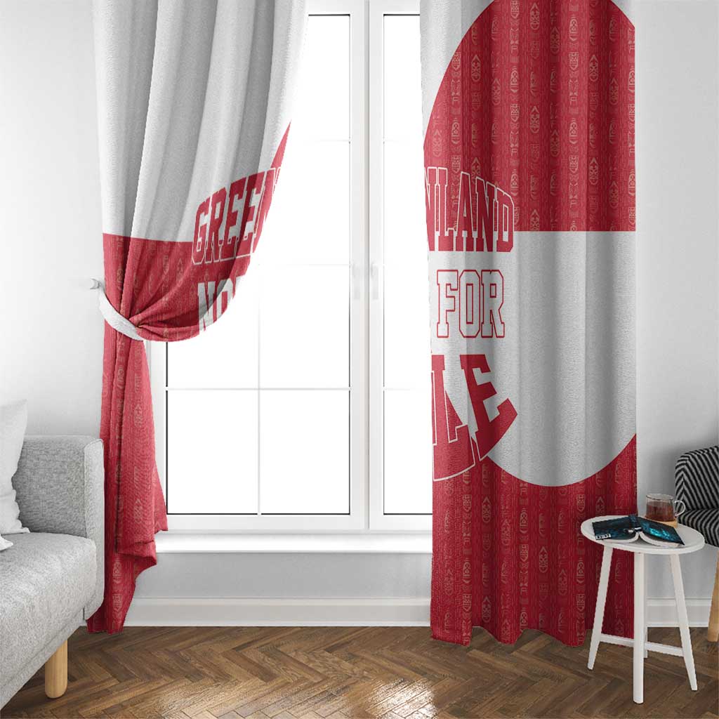 Greenland Not For Sale Window Curtain Polar Bear