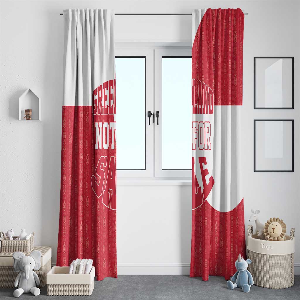 Greenland Not For Sale Window Curtain Polar Bear