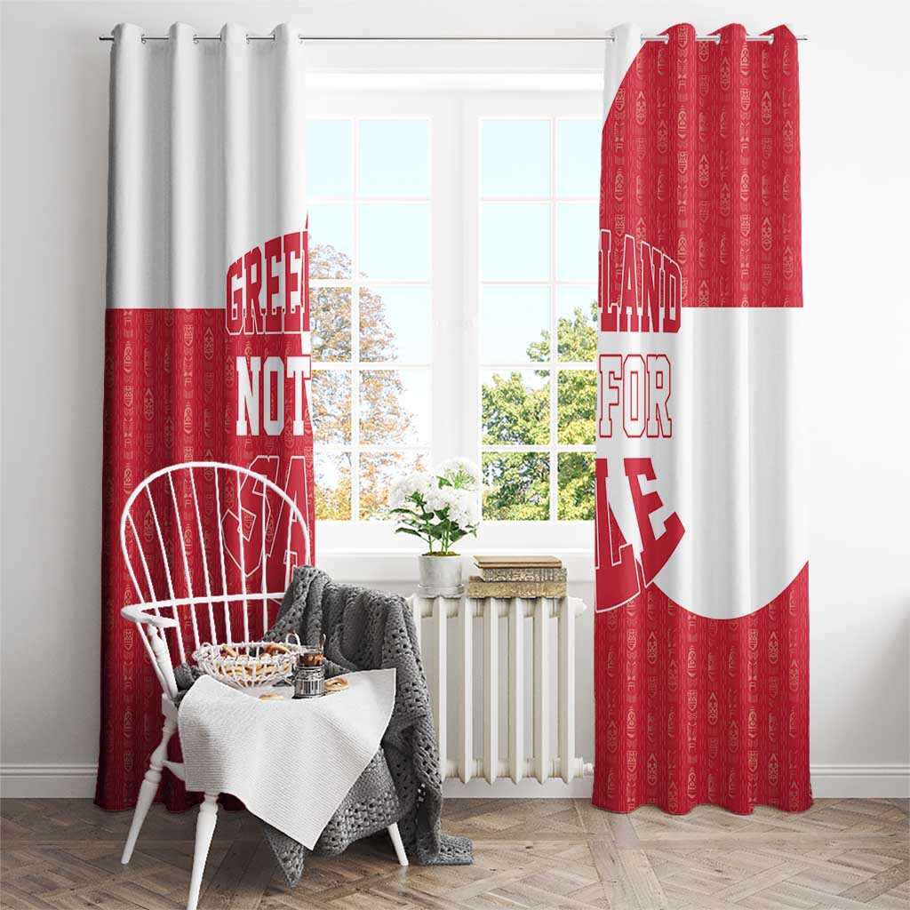 Greenland Not For Sale Window Curtain Polar Bear