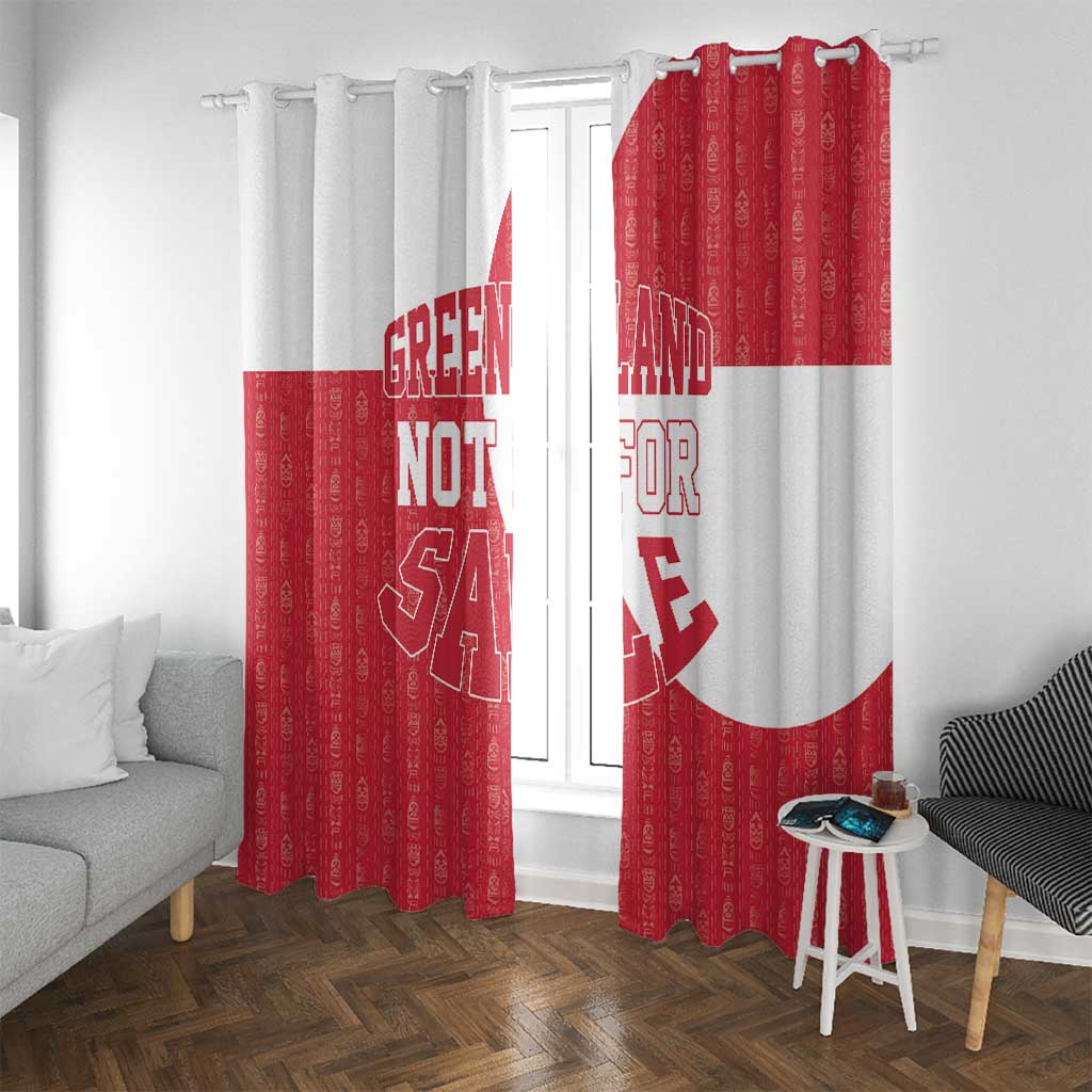Greenland Not For Sale Window Curtain Polar Bear