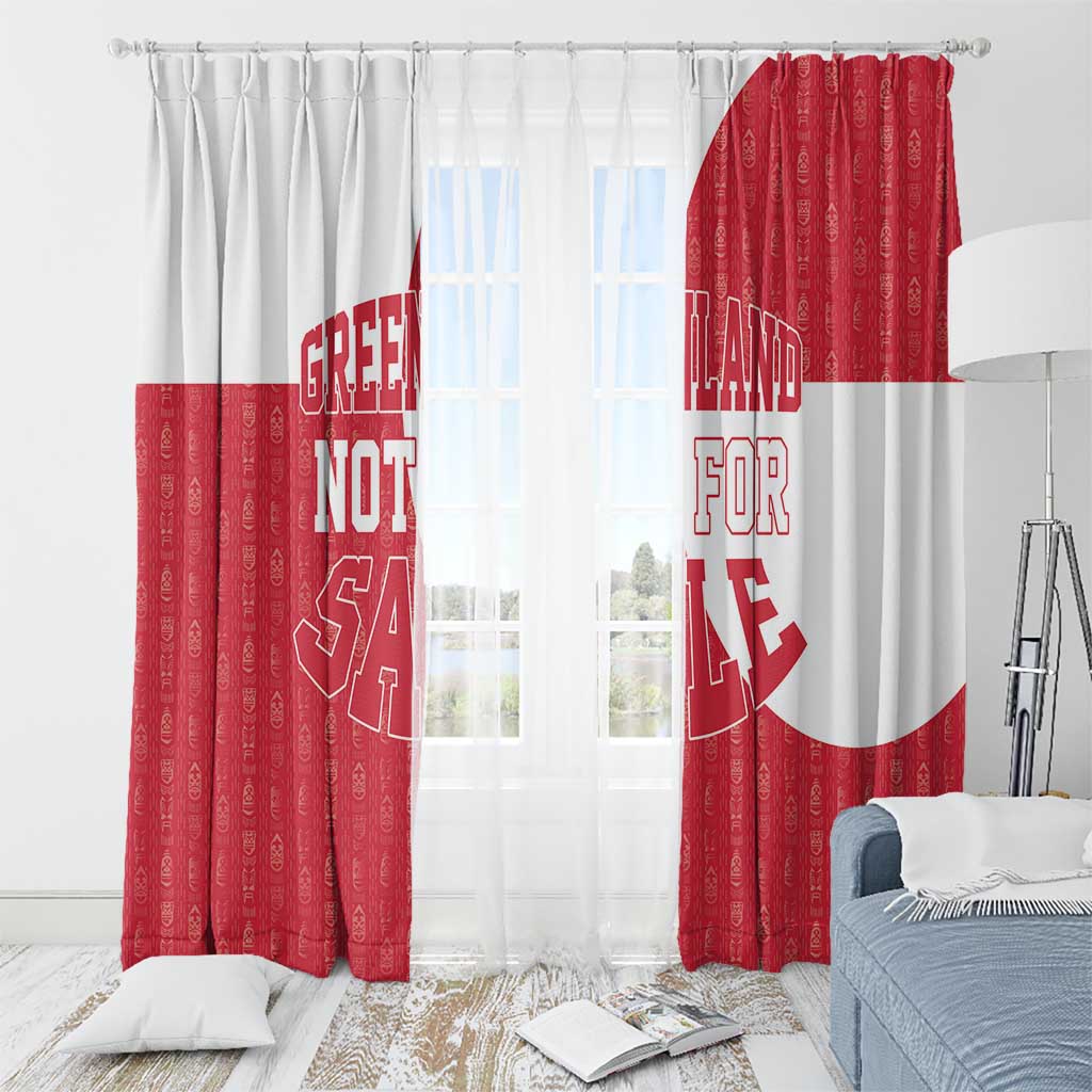 Greenland Not For Sale Window Curtain Polar Bear