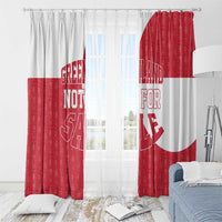 Greenland Not For Sale Window Curtain Polar Bear