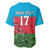 Custom Azerbaijan Football Baseball Jersey Azerbaijan Pattern Buta