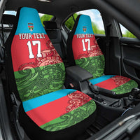 Custom Azerbaijan Football Car Seat Cover Azerbaijan Pattern Buta