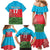 Custom Azerbaijan Football Family Matching Mermaid Dress and Hawaiian Shirt Azerbaijan Pattern Buta