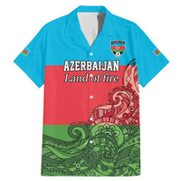 Custom Azerbaijan Football Family Matching Mermaid Dress and Hawaiian Shirt Azerbaijan Pattern Buta