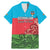 Custom Azerbaijan Football Family Matching Mermaid Dress and Hawaiian Shirt Azerbaijan Pattern Buta