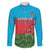 Custom Azerbaijan Football Family Matching Mermaid Dress and Hawaiian Shirt Azerbaijan Pattern Buta